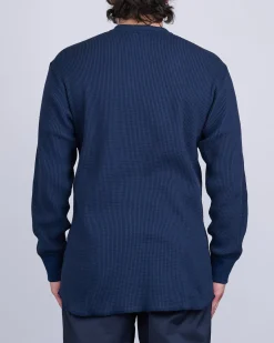 Discount nanamica Crew Neck Thermal Long Sleeve Navy