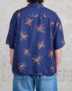 Hot nanamica Cupra Hemp Aloha Button Shirt Navy
