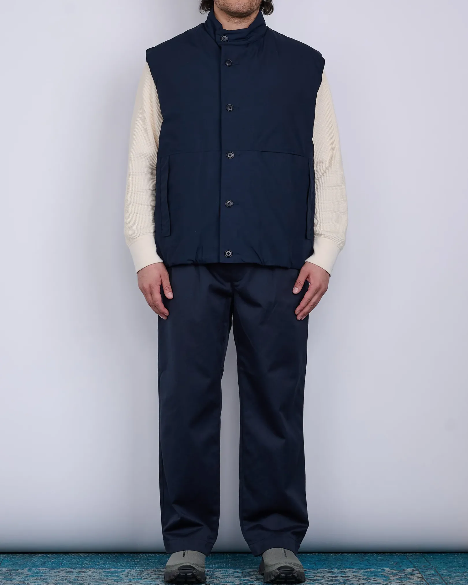 Discount nanamica Double Pleat Hybrid Chino Pant Navy