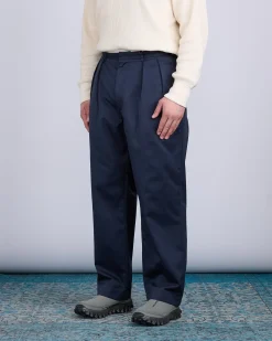 Discount nanamica Double Pleat Hybrid Chino Pant Navy