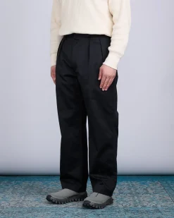Outlet nanamica Double Pleat Hybrid Chino Pant Black