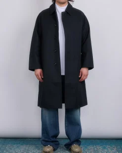 Fashion nanamica 2L Gore-Tex Balmacaan Coat Black