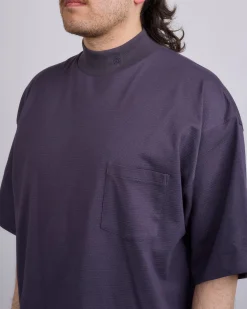 Hot nanamica Mock Neck Coolmax T-Shirt Vintage Navy