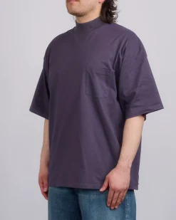 Hot nanamica Mock Neck Coolmax T-Shirt Vintage Navy