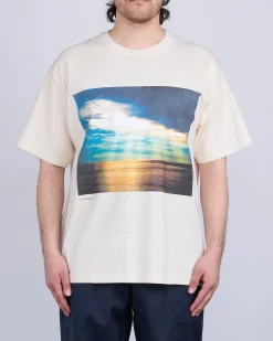 New nanamica OOAL Photo Print T-Shirt Ecru