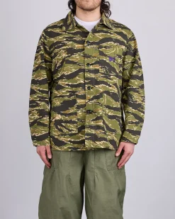 Online Needles D.N. Coverall Jacket Cotton Ripstop Tiger Camo