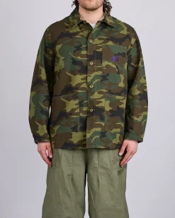 Fashion Needles D.N. Coverall Jacket Cotton Ripstop Woodland Camo