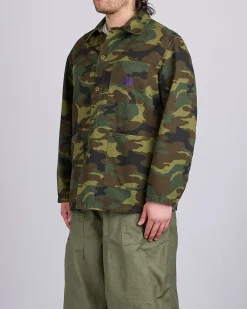 Fashion Needles D.N. Coverall Jacket Cotton Ripstop Woodland Camo