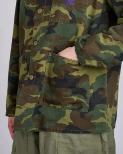 Fashion Needles D.N. Coverall Jacket Cotton Ripstop Woodland Camo