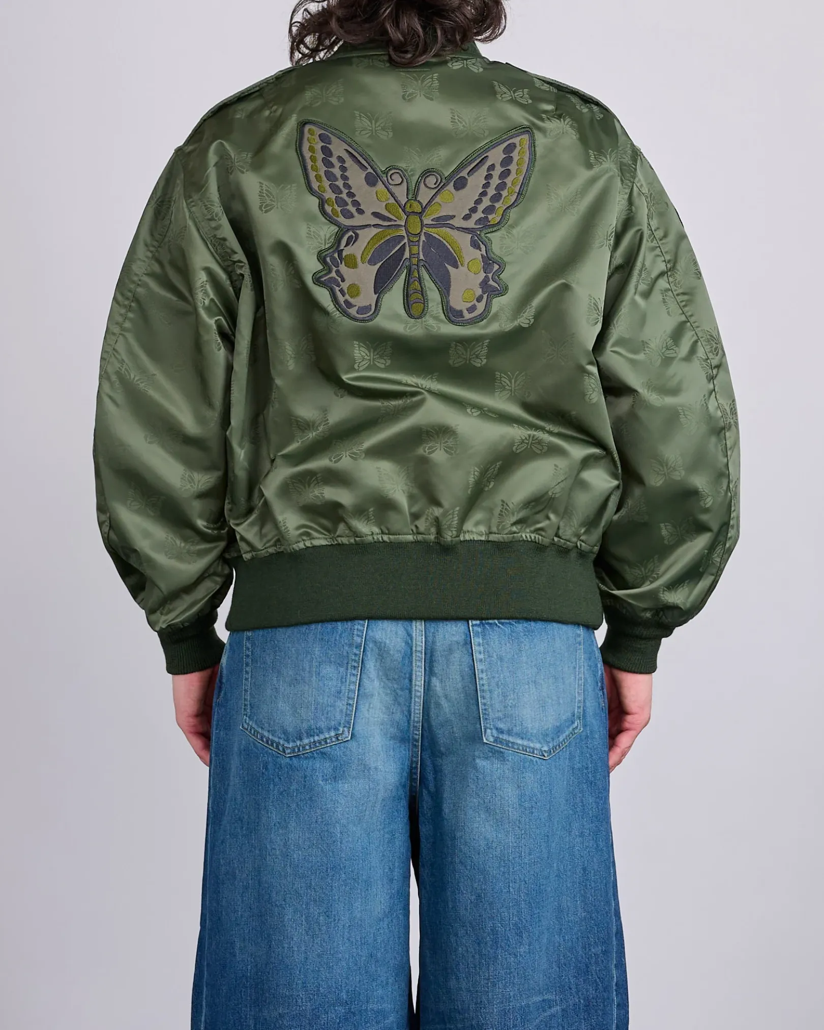 Hot Needles L2-B Jacket Papillon Jacquard Sateen Olive