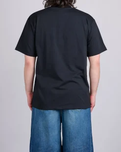 Clearance Needles Mock Neck T-Shirt Poly Jersey Black