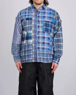 Best Needles Rebuild Flannel Straight Hem Button Shirt Assorted