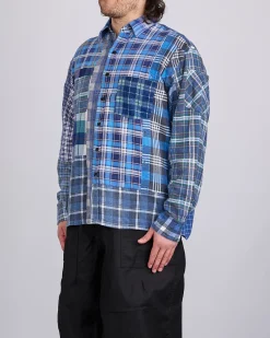 Best Needles Rebuild Flannel Straight Hem Button Shirt Assorted