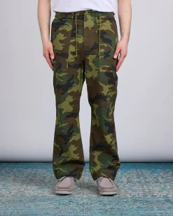 Clearance Needles String Fatigue Pant Cotton Ripstop Woodland Camo