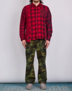 Clearance Needles String Fatigue Pant Cotton Ripstop Woodland Camo