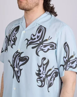 Best Needles x Kae Tanaka One-Up Rayon Shirt KT Papillon Light Blue