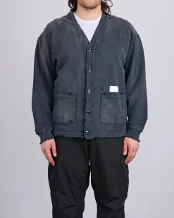 New Neighborhood Savage Cardigan Sweat Shirt Black