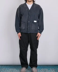 New Neighborhood Savage Cardigan Sweat Shirt Black