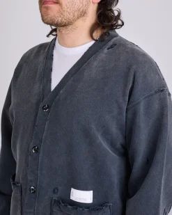 New Neighborhood Savage Cardigan Sweat Shirt Black