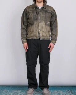 Online Neighborhood Savage Type-1 Denim Jacket MOD Black