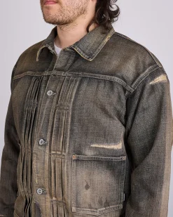 Online Neighborhood Savage Type-1 Denim Jacket MOD Black