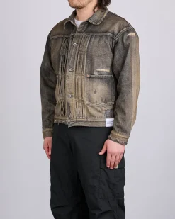 Online Neighborhood Savage Type-1 Denim Jacket MOD Black