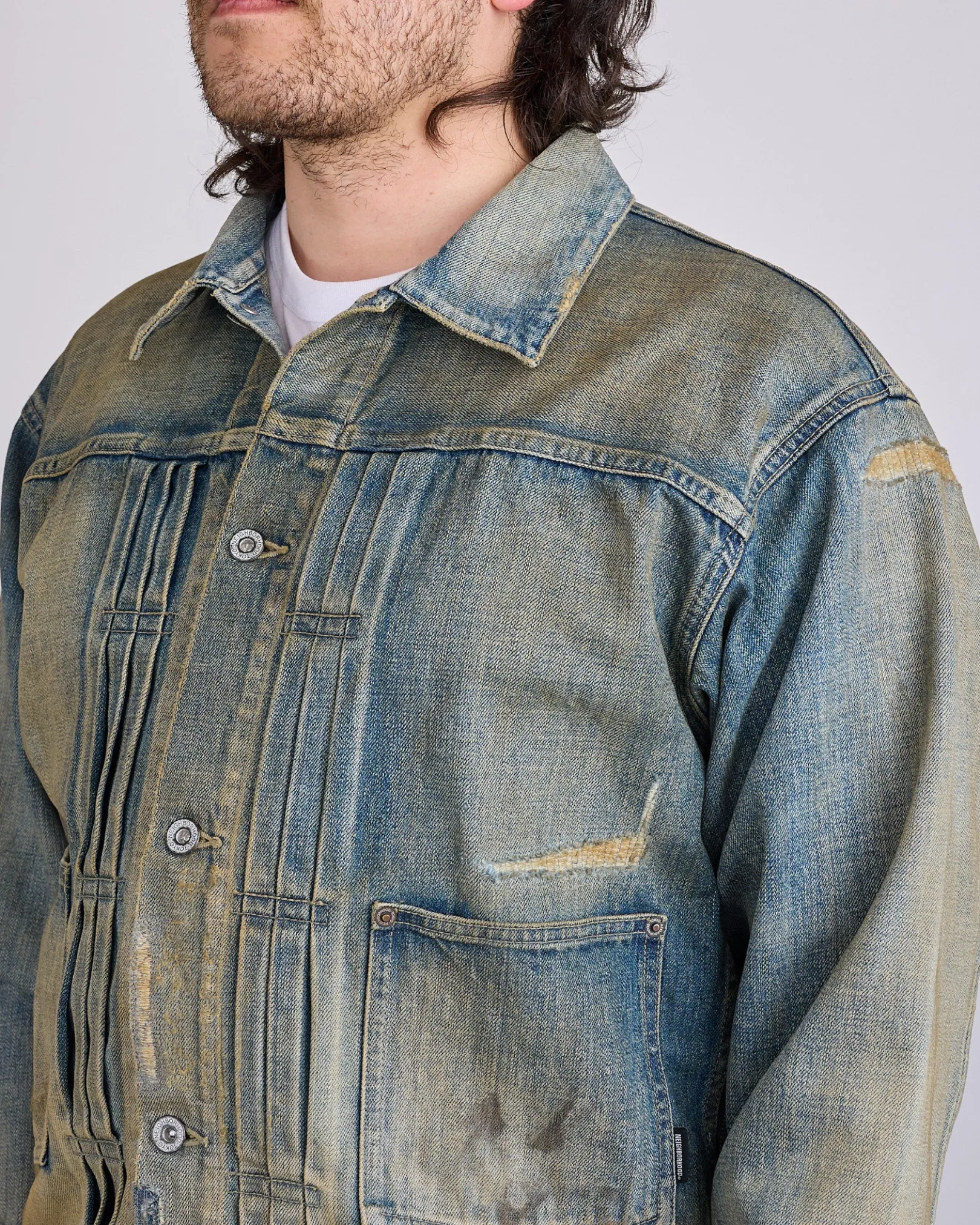 New Neighborhood Savage Type-1 Denim Jacket MOD Indigo