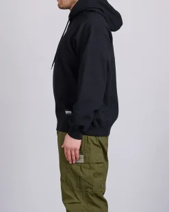 Fashion Neighborhood Solid Sweat Hoodie Black