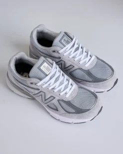 Fashion New Balance Men's U990v4 Made in USA Grey Silver