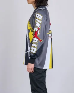 Best Nike Jordan x Nigel Sylvester Jersey Iron Grey Black Cinnabar