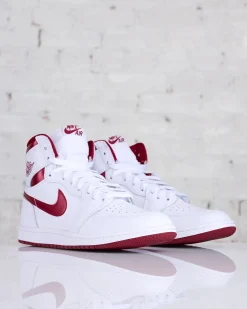 Clearance Nike Men's Air Jordan 1 High '85 "Metallic Burgundy" White/Team Red-White