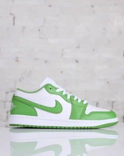 Fashion Nike Men's Air Jordan 1 Low SE White/Chlorophyll-Lightening