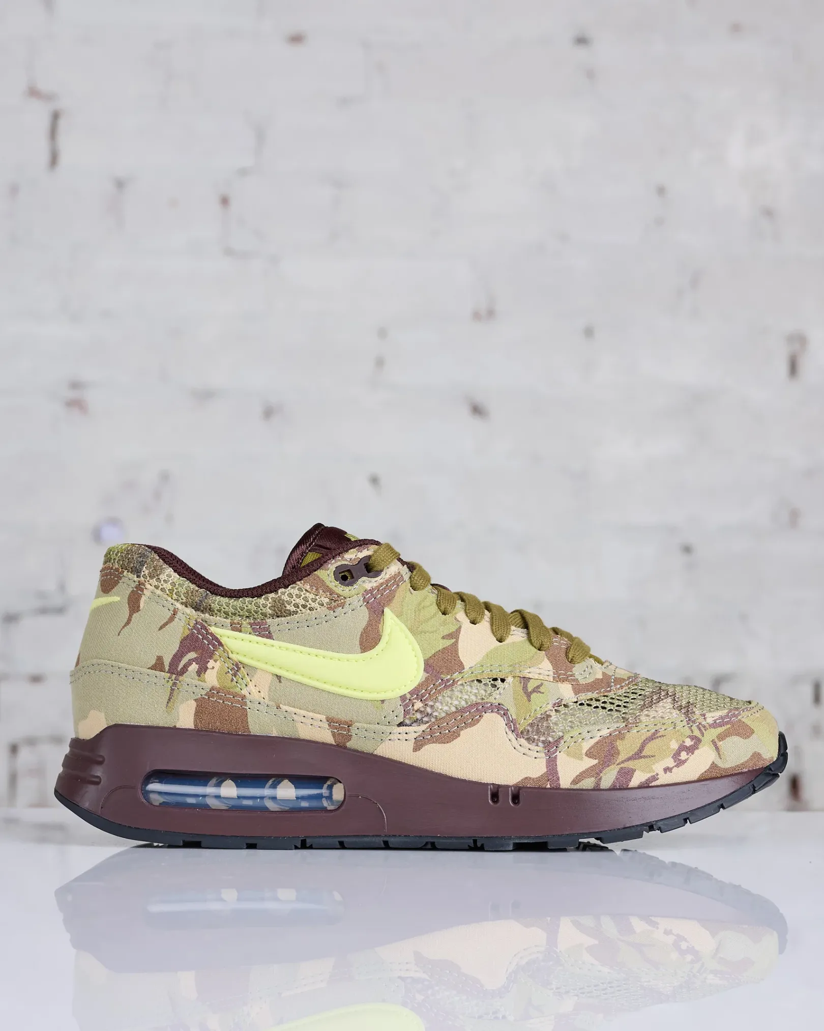 Hot Nike Men's Air Max 1 '86 OG Earth/Lt Lemon Twist-Oil Green-Black