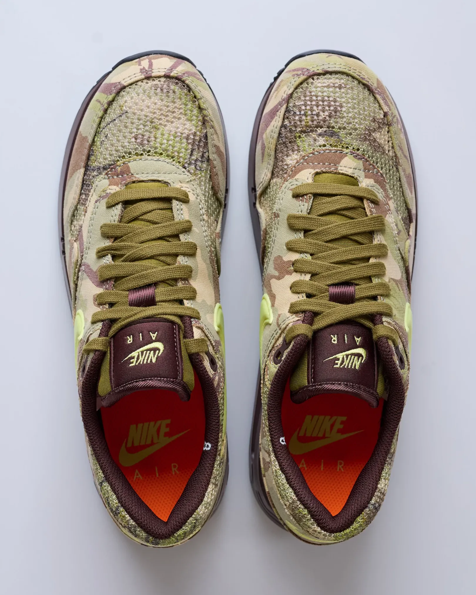 Hot Nike Men's Air Max 1 '86 OG Earth/Lt Lemon Twist-Oil Green-Black