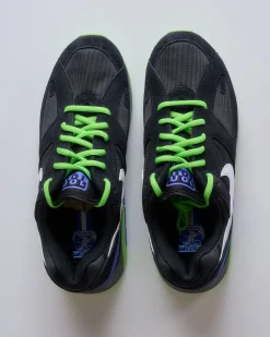 Discount Nike Men's Air Max 180 Black White-Action Green-Persian Violet