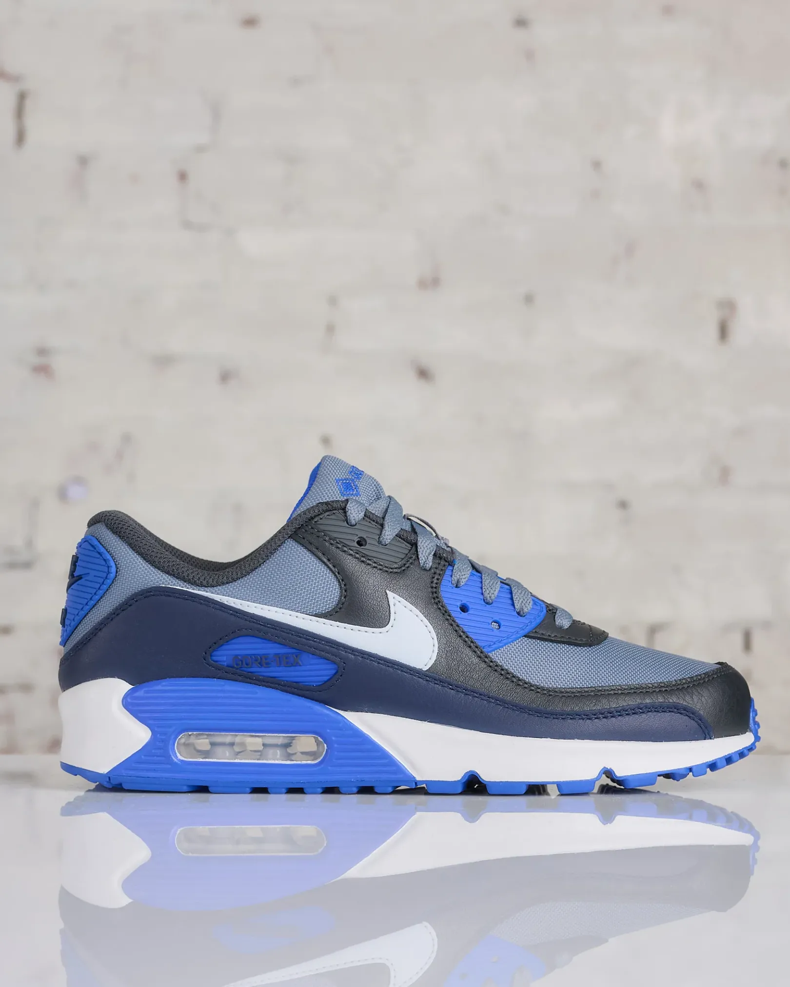 Sale Nike Men's Air Max 90 GORE-TEX Cool Grey Pure Platinum-Anthracite