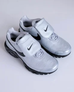 New Nike Men's Air Max Plus Wolf Grey/Black-Metallic Silver