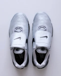 New Nike Men's Air Max Plus Wolf Grey/Black-Metallic Silver