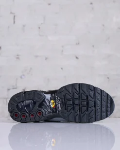 New Nike Men's Air Max Plus Wolf Grey/Black-Metallic Silver