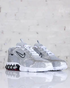 Outlet Nike Men's Air Zoom Spiridon Cage 2 Lt Smoke Grey/Metallic Silver