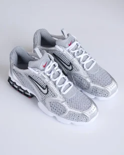 Outlet Nike Men's Air Zoom Spiridon Cage 2 Lt Smoke Grey/Metallic Silver
