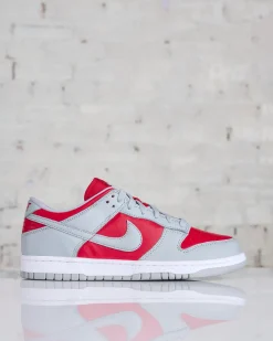 Online Nike Men's Dunk Low Varsity Red Silver-White FQ6965 600