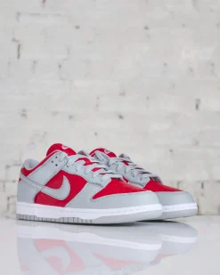 Online Nike Men's Dunk Low Varsity Red Silver-White FQ6965 600