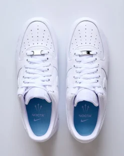 New Nike Men's NOCTA Air Force 1 Low White/White-White-Cobalt Tint