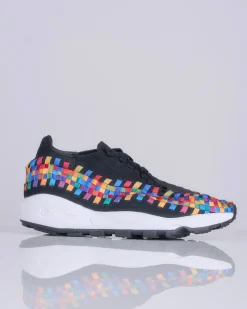 Hot Nike Women's Air Footscape Woven Black Black-White