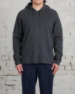 Best Norse Projects Axel Merino Cotton Milano Hoodie Dark Grey