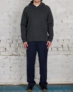 Best Norse Projects Axel Merino Cotton Milano Hoodie Dark Grey