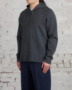 Best Norse Projects Axel Merino Cotton Milano Hoodie Dark Grey