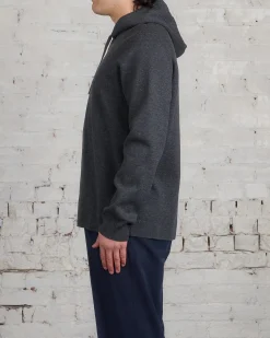 Best Norse Projects Axel Merino Cotton Milano Hoodie Dark Grey