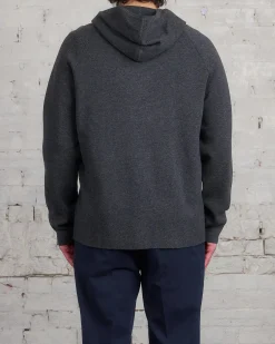 Best Norse Projects Axel Merino Cotton Milano Hoodie Dark Grey